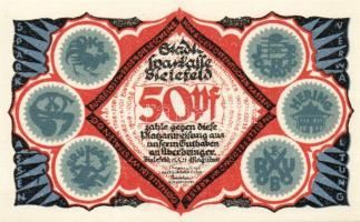 Német Birodalom/Weimari Köztársaság/Bielefeld 1921. 50Pf (6x) összesen:6klf db, teljes sor T:I