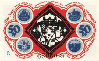 Német Birodalom/Weimari Köztársaság/Bielefeld 1921. 50Pf (6x) összesen:6klf db, teljes sor T:I