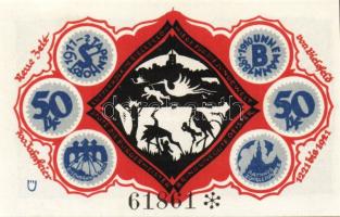 Német Birodalom/Weimari Köztársaság/Bielefeld 1921. 50Pf (6x) összesen:6klf db, teljes sor T:I