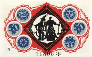 Német Birodalom/Weimari Köztársaság/Bielefeld 1921. 50Pf (6x) összesen:6klf db, teljes sor T:I
