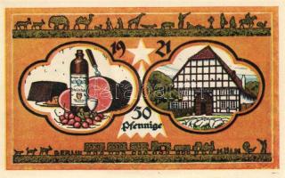 Német Birodalom/Weimari Köztársaság/Steinheim 1921. 25Pf + 50Pf + 1M összesen:3klf db, teljes sor T:...