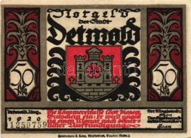 Német Birodalom/Weimari Köztársaság/Detmold 1920. 50Pf(10x) összesen:10klf db, teljes sor T:I