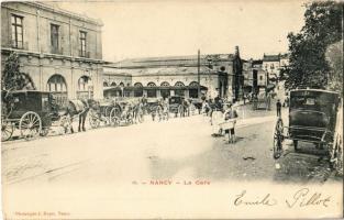 1900 Nancy, La Gare / railway station, chariots (EK)