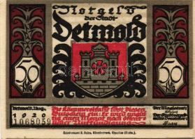 Német Birodalom/Weimari Köztársaság/Detmold 1920. 50Pf(10x) összesen:10klf db, teljes sor T:I