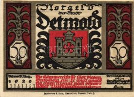 Német Birodalom/Weimari Köztársaság/Detmold 1920. 50Pf(10x) összesen:10klf db, teljes sor T:I