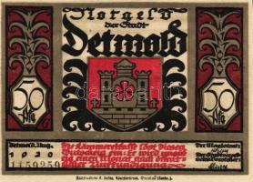 Német Birodalom/Weimari Köztársaság/Detmold 1920. 50Pf(10x) összesen:10klf db, teljes sor T:I