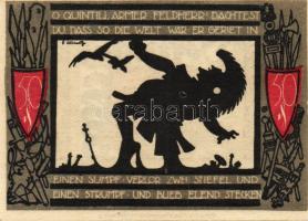 Német Birodalom/Weimari Köztársaság/Detmold 1920. 50Pf(10x) összesen:10klf db, teljes sor T:I