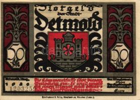 Német Birodalom/Weimari Köztársaság/Detmold 1920. 50Pf(10x) összesen:10klf db, teljes sor T:I