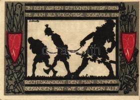 Német Birodalom/Weimari Köztársaság/Detmold 1920. 50Pf(10x) összesen:10klf db, teljes sor T:I