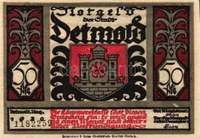 Német Birodalom/Weimari Köztársaság/Detmold 1920. 50Pf(10x) összesen:10klf db, teljes sor T:I