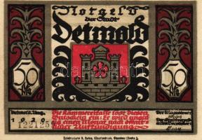 Német Birodalom/Weimari Köztársaság/Detmold 1920. 50Pf(10x) összesen:10klf db, teljes sor T:I