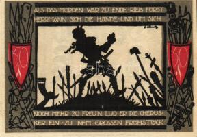 Német Birodalom/Weimari Köztársaság/Detmold 1920. 50Pf(10x) összesen:10klf db, teljes sor T:I