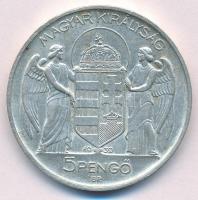 1939. 5P Ag "Horthy balra" T:1- patina Adamo P8.2