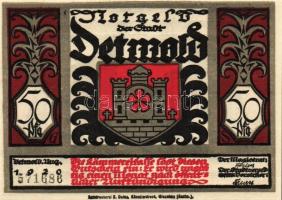 Német Birodalom/Weimari Köztársaság/Detmold 1920. 50Pf(10x) összesen:10klf db, teljes sor T:I