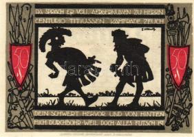 Német Birodalom/Weimari Köztársaság/Detmold 1920. 50Pf(10x) összesen:10klf db, teljes sor T:I