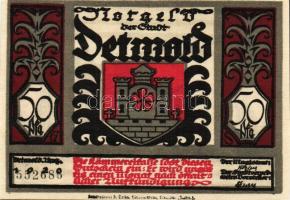 Német Birodalom/Weimari Köztársaság/Detmold 1920. 50Pf(10x) összesen:10klf db, teljes sor T:I