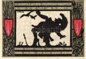 Német Birodalom/Weimari Köztársaság/Detmold 1920. 50Pf(10x) összesen:10klf db, teljes sor T:I