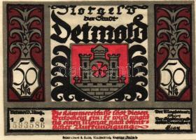Német Birodalom/Weimari Köztársaság/Detmold 1920. 50Pf(10x) összesen:10klf db, teljes sor T:I