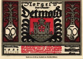 Német Birodalom/Weimari Köztársaság/Detmold 1920. 50Pf(10x) összesen:10klf db, teljes sor T:I