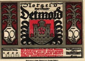 Német Birodalom/Weimari Köztársaság/Detmold 1920. 50Pf(10x) összesen:10klf db, teljes sor T:I