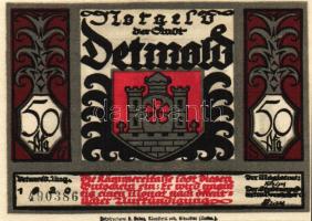 Német Birodalom/Weimari Köztársaság/Detmold 1920. 50Pf(10x) összesen:10klf db, teljes sor T:I