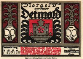 Német Birodalom/Weimari Köztársaság/Detmold 1920. 50Pf(10x) összesen:10klf db, teljes sor T:I