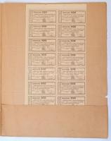 Kolozsvár 1892. "Erdélyi Pincze-Egylet Erdélyrészi Bortermelők Szövetkezete" Részjegy 50Ft...