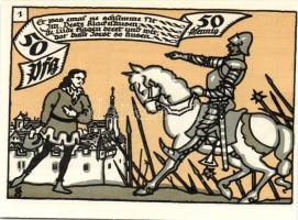 Német Birodalom/Weimari Köztársaság/Herne 1921. 50Pf(10x) összesen:10klf db, teljes sor T:I