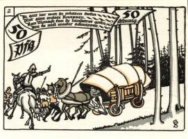 Német Birodalom/Weimari Köztársaság/Herne 1921. 50Pf(10x) összesen:10klf db, teljes sor T:I