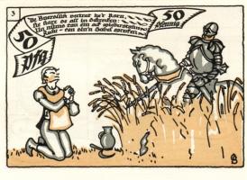 Német Birodalom/Weimari Köztársaság/Herne 1921. 50Pf(10x) összesen:10klf db, teljes sor T:I