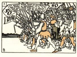 Német Birodalom/Weimari Köztársaság/Herne 1921. 50Pf(10x) összesen:10klf db, teljes sor T:I