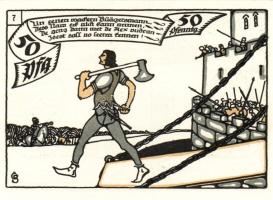 Német Birodalom/Weimari Köztársaság/Herne 1921. 50Pf(10x) összesen:10klf db, teljes sor T:I