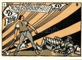 Német Birodalom/Weimari Köztársaság/Herne 1921. 50Pf(10x) összesen:10klf db, teljes sor T:I