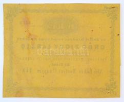 Alsó Pél 1849. 6kr "gróf Zichy László", aláírás és számozás nélkül T:III fo. / Hungary / A...