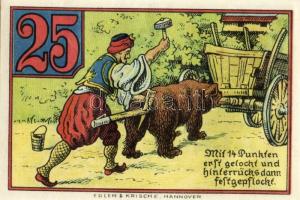 Német Birodalom/Weimari Köztársaság/Rinteln 1920. 10Pf + 25Pf + 50Pf + 1M összesen:4klf db, teljes s...