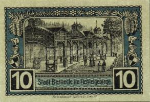 Német Birodalom/Weimari Köztársaság/Berneck 1921. 10Pf + 25Pf + 50Pf összesen:3klf db, teljes sor T:...
