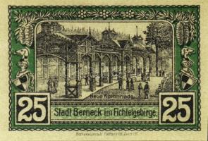 Német Birodalom/Weimari Köztársaság/Berneck 1921. 10Pf + 25Pf + 50Pf összesen:3klf db, teljes sor T:...