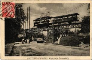 Stuttgart-Degerloch; Elektrische Zahnradbahn / Electric cog railway. TCV card (EK)