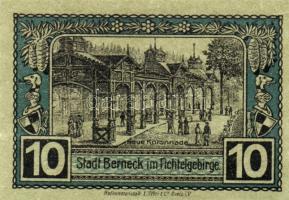 Német Birodalom/Weimari Köztársaság/Berneck 1921. 10Pf + 25Pf + 50Pf összesen:3klf db, teljes sor T:...