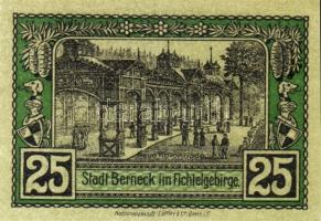 Német Birodalom/Weimari Köztársaság/Berneck 1921. 10Pf + 25Pf + 50Pf összesen:3klf db, teljes sor T:...