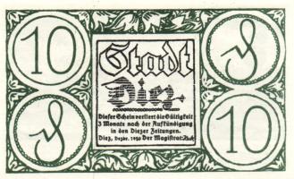 Német Birodalom/Weimari Köztársaság/Diez 1920. 10Pf + 25Pf + 50Pf összesen:3klf db, teljes sor T:I