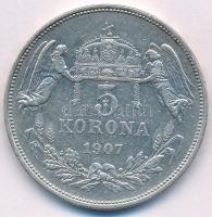 1907KB 5K Ag "Ferenc József" T:2 kis patina, kis ph. Adamo K7