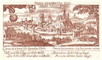 Német Birodalom/Weimari Köztársaság/Diez 1920. 10Pf + 25Pf + 50Pf összesen:3klf db, teljes sor T:I