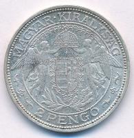 1938. 2P Ag "Madonna" T:2 kis patina Adamo P7