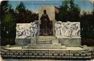 Trieste, Monumento Imperatrice Elisabetta / statue of Empress Elisabeth of Austria (Sisi) (small tear)