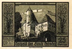 Német Birodalom/Weimari Köztársaság/Lobeda 1921. 25Pf (3x) + 50Pf (4x) összesen:7klf db, teljes sor ...