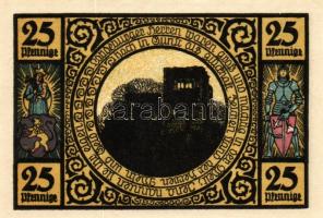 Német Birodalom/Weimari Köztársaság/Lobeda 1921. 25Pf (3x) + 50Pf (4x) összesen:7klf db, teljes sor ...