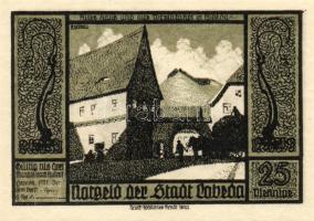Német Birodalom/Weimari Köztársaság/Lobeda 1921. 25Pf (3x) + 50Pf (4x) összesen:7klf db, teljes sor ...
