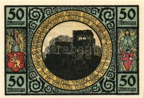 Német Birodalom/Weimari Köztársaság/Lobeda 1921. 25Pf (3x) + 50Pf (4x) összesen:7klf db, teljes sor ...