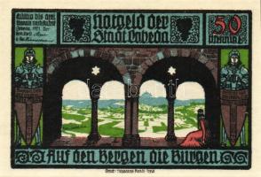 Német Birodalom/Weimari Köztársaság/Lobeda 1921. 25Pf (3x) + 50Pf (4x) összesen:7klf db, teljes sor ...